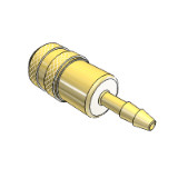 Quick disconnect couplings DN 5 both sides sealing brass