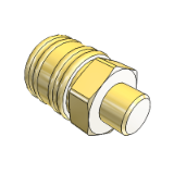 Quick disconnect couplings DN 7.2 both sides sealing brass