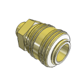 One-hand quick-lock couplings shut-off at one end DN 7.2