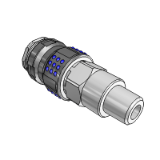 One-hand quick-lock couplings shut-off at one end DN 7.8