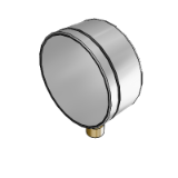 Glyzerinmanometer mit Metallgehäuse HK2015