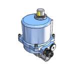 Ball valves with electric actuator