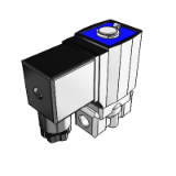 Solenoid valves normally closed directly operated