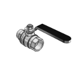 K-BKR SCHW STAHLHEBEL IG AG - Ball valves with black steel lever, lighweight type, female/male thread