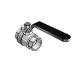 K-BKR SCHW STAHLHEBEL IG IG - Ball valves with black steel lever, lighweight type, female/female thread
