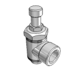 Flow control valves knurled screw V