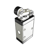 K-WV 3/2 MECHA ROLLENHEBEL M3 - 3/2-way valve, mechanically operated, with roller lever, NC