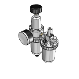 K-WTEH 2-TLG PC H ABLV STANDARD - Service units with polycarbonate bowl and semi-automatic drain valve